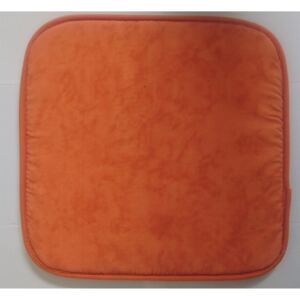 Sedák na židli Basic batik oranžový