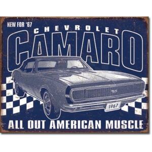 Plechová cedule: Chevrolet Camaro - 30x40 cm
