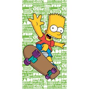 Osuška Bart Simpson green 2016 70/140 cm Jerry Fabrics