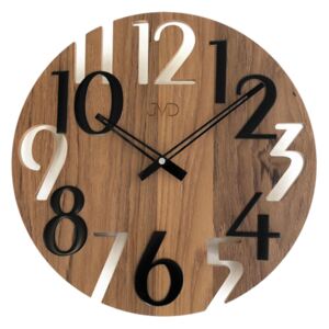 Moderní tmavě dřevěné hodiny JVD design HT101.5 (POŠTOVNÉ ZDARMA!!!)