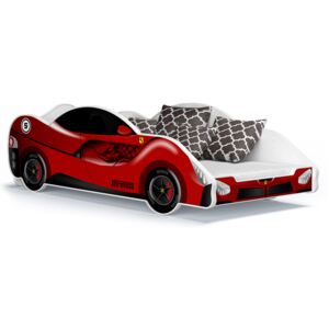 Dětská postel auto ELLIOT 180x90 cm - červená (13)