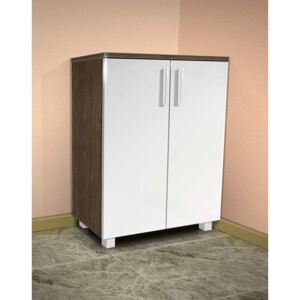 Nabytekmorava Koupelnová skříňka K2 barva skříňky: rigoletto, barva dvířek: bílý lesk