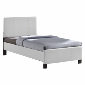 Jednolůžková postel 90 cm Coson (bílá) (s roštem)