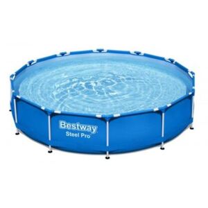Bestway 56681 Nadzemní bazén kruhový Steel Pro, kartušová filtrace, průměr 3,66 m, výška 76 cm