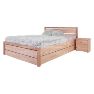 Domestav Manželská postel ELEGANT Sofia s ÚP 140 cm, buk cink-Elegant