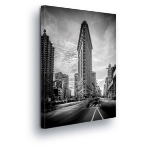 Obraz na plátně GLIX - Černobílý New York III 50x70 cm
