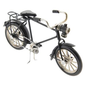 Kovový model retro černého bicyklu - 16*5*9 cm