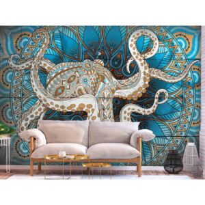 Murando DeLuxe Tapeta mandala chobotnice 450x315 cm