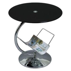 Konferenční stolek Alma černá / chrom