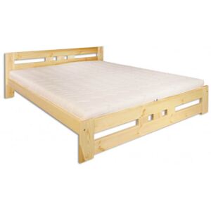 Drewmax Dřevěná postel z borovice 120 cmd