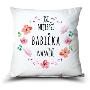 Polštář s potiskem - Nejlepší babička