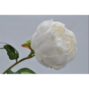 Umělá květina Silk-ka Pivoňka bílá 52cm