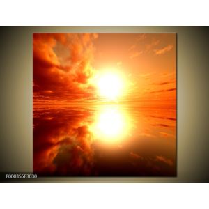 Obraz západu slunce (30x30 cm)