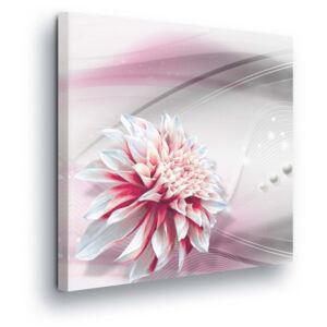 Obraz na plátně GLIX - Magický Růžový Květ 80x80 cm