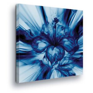 Obraz na plátně GLIX - Tmavě Modrá Abstrakce 80x80 cm