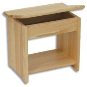 Drewmax dřevěná stolička s úložným prostorem GD150