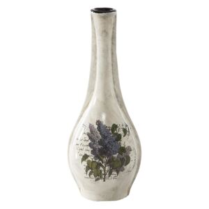 VALO dekorativní váza béžová 21x13x56 cm Mybesthome