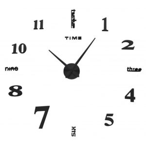 TZB Nástěnné hodiny Diy Thot 65 - 130 cm - černé 3D