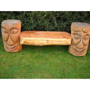 DRDLIK lavice 12 dřevořezba 130 cm
