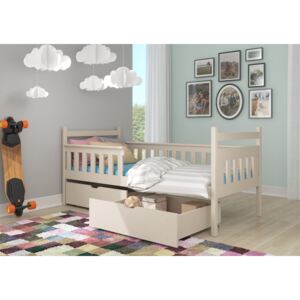 Dětská postel se zábranou Alby 80x180 cm Béžová