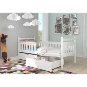 Dětská postel se zábranou Alby 80x180 cm Bílá