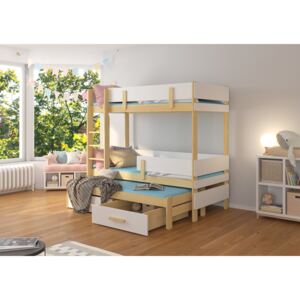 Patrová dětská postel 80x180 cm Bree Borovice/bílá