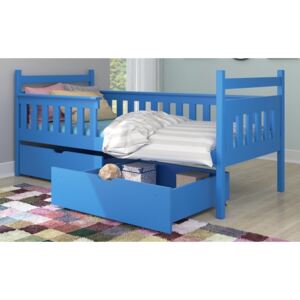 Dětská postel se zábranou Alby 80x180 cm Modrá