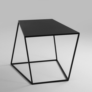 Černý odkládací stolek Custom Form Zak, 50 x 50 cm
