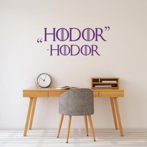 GLIX Game of Thrones Hodor - samolepka na zeď Fialová 120x45 cm