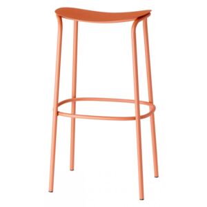 Barová židle Trick oranžová - terakota, 65 cm, kov