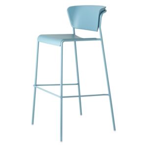 Barová židle Lisa modrá, 75 cm