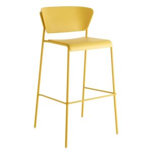 Barová židle Lisa žlutá, 75 cm