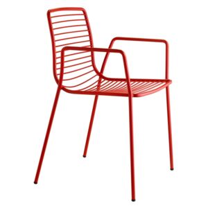 Židle Summer Arm s područkami červená