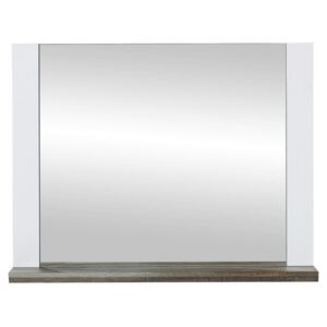 Xora Zrcadlo hnědá, bílá 90x70x14