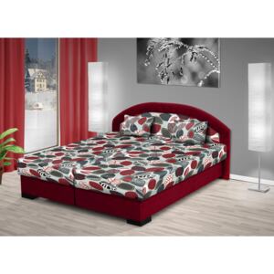 Manželská postel s úložným prostorem Lenka 160x200 cm Barva: bordo/53706-6-1025