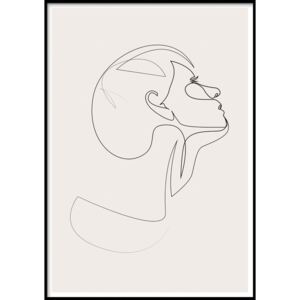 Nástěnný obraz SKETCHLINE/FACE, 40 x 50 cm
