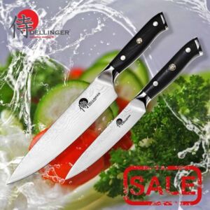Profesionální sada 2 kuchyňských a kuchařských nožů série Samurai