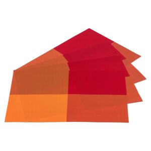 Jahu Prostírání DeLuxe oranžová, 30 x 45 cm, sada 4 ks