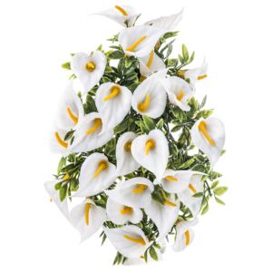 Umělé květiny Kala, bílá, 30 cm, HTH