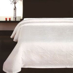 Přehoz na postel Floral bílá, 240 x 260 cm