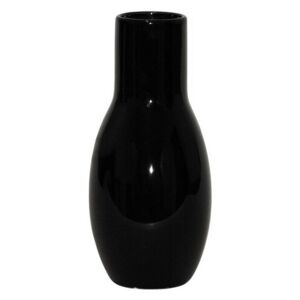 Autronic Keramická váza lesklá černá, 20,5 cm
