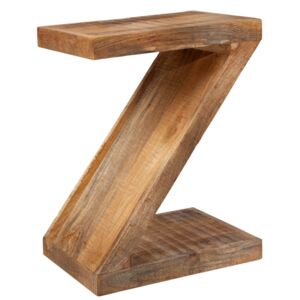Moebel Living Přírodní masivní mangový odkládací stolek Zeta 45 x 30 cm