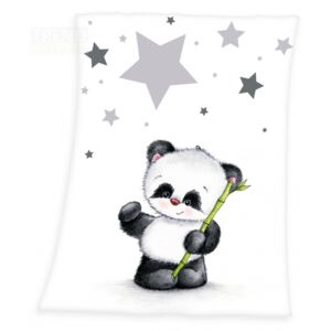 HERDING Flísová deka Panda hvězdičky 75x100cm