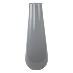 Skleněná váza Luna šedá, 25 cm
