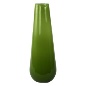 Skleněná váza Luna zelená, 25 cm