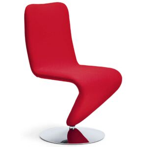 Židle F12 - kůže (Podnož chrom, kůže Fiore - minimálně k objednání 2 kusy)