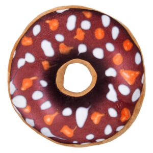 Jahu Tvarovaný polštářek Donut hnědá, 38 cm