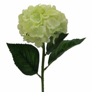 Umělá květina Hortenzie, světle zelená