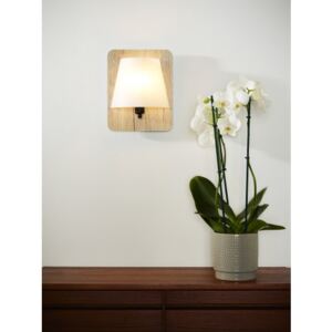 LUCIDE IDAHO Wal Light E14/40W 25x20x15.5cm Light Wood, nástěnné svítidlo