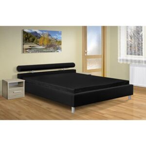 Moderní manželská postel Doroty 160x200 cm Barva: eko černá